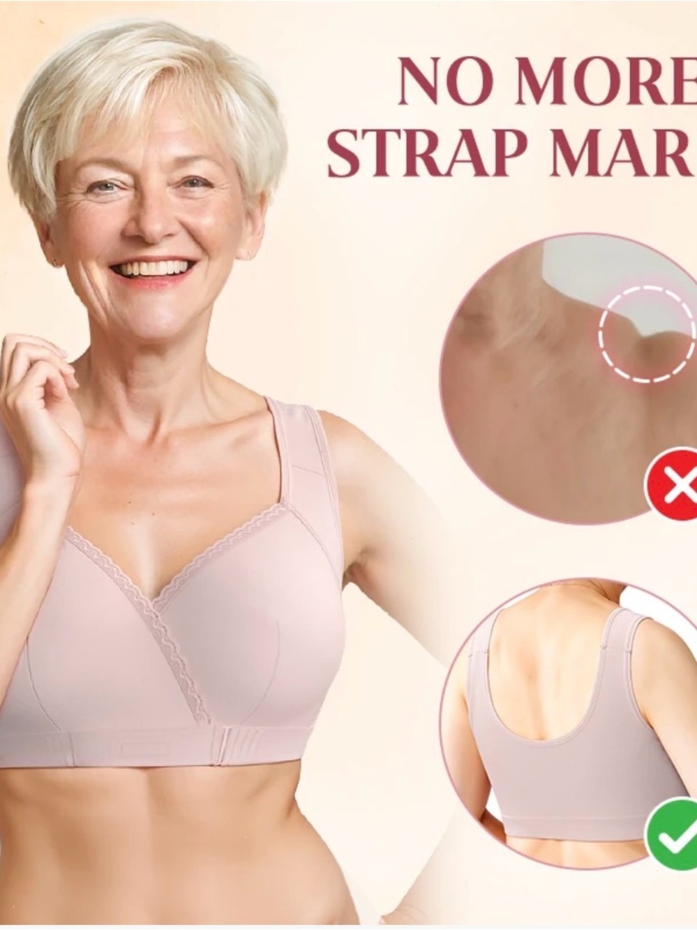 NWT ease blooming large purple bra front snap 1108
